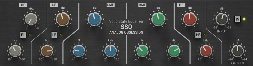 Analog Obsession Subtractive EQ and HPF