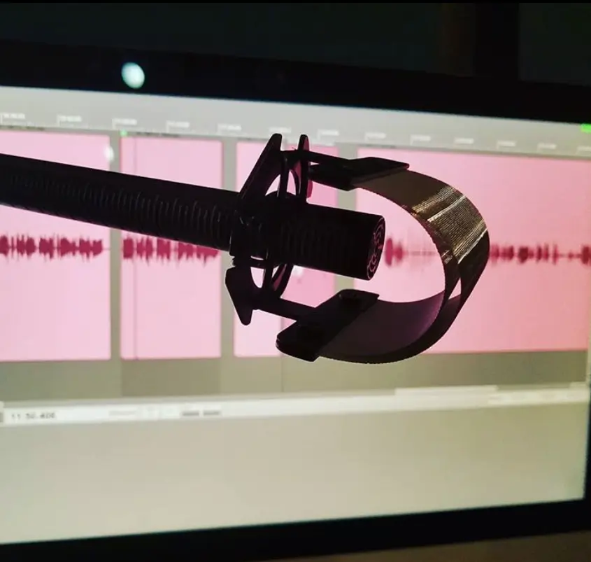 American Voice Over Actor Lance Blair Rode NTG3 Shotgun Microphone
