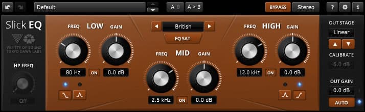 Slick EQ free plugin for voice over EQ