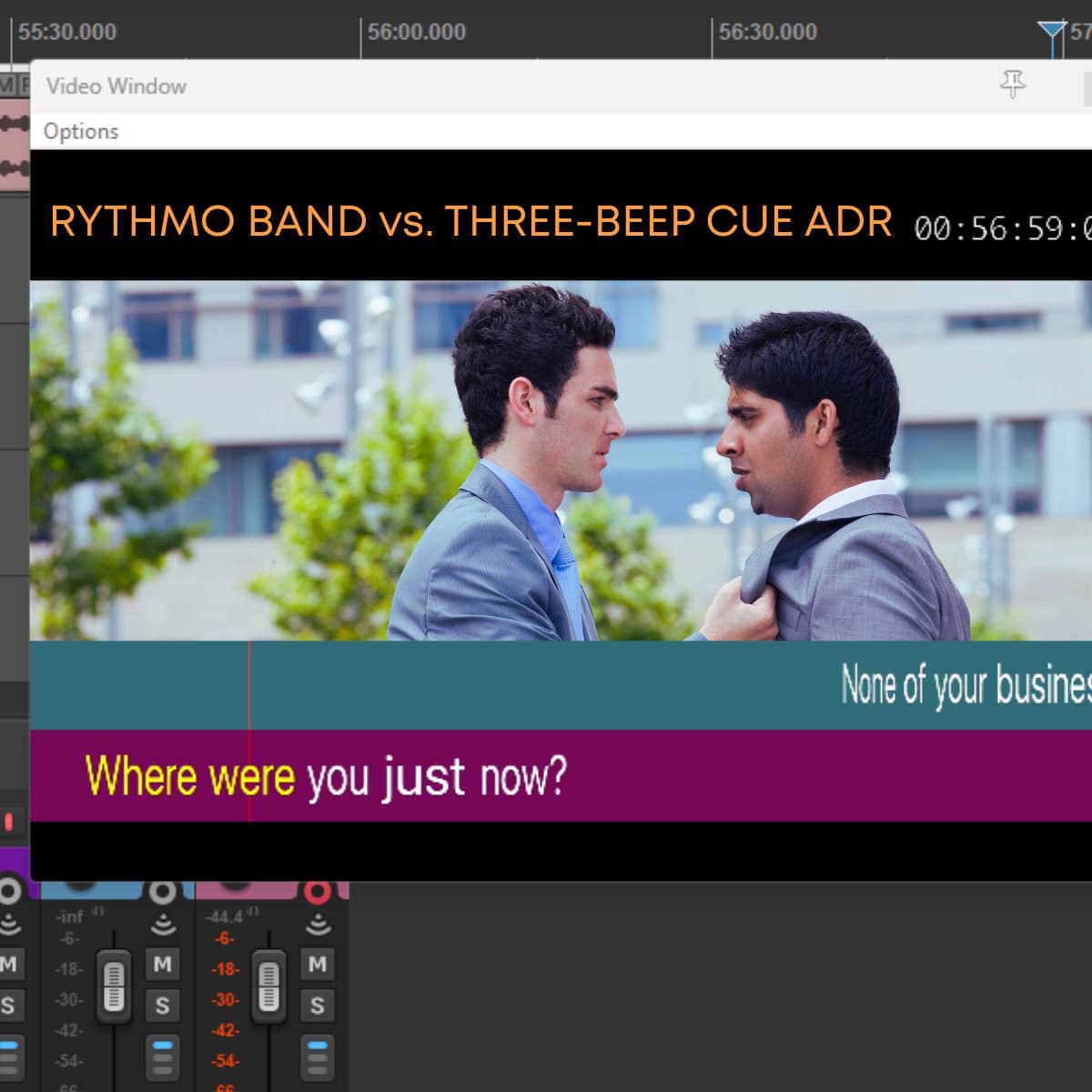Rythmo Band vs. Three Beep Cue ADR